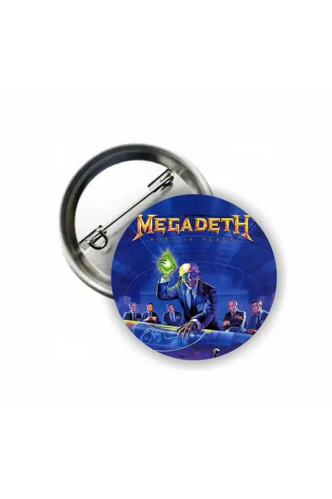 شارة دبوس ⁦Megadeth - Rust in Peace⁩